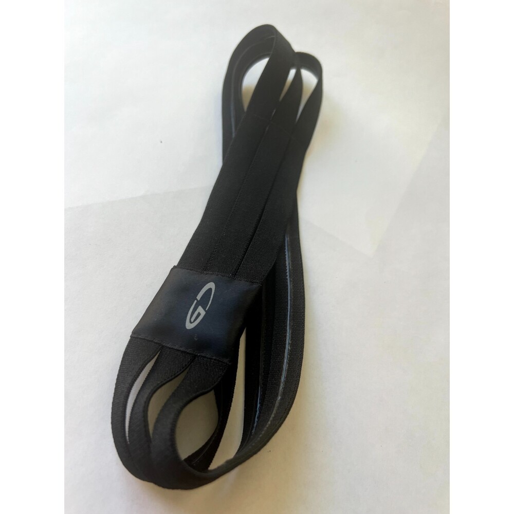 GC 3-straps Black Sport Headbands Elastic Hairband Non-slip Sweatband